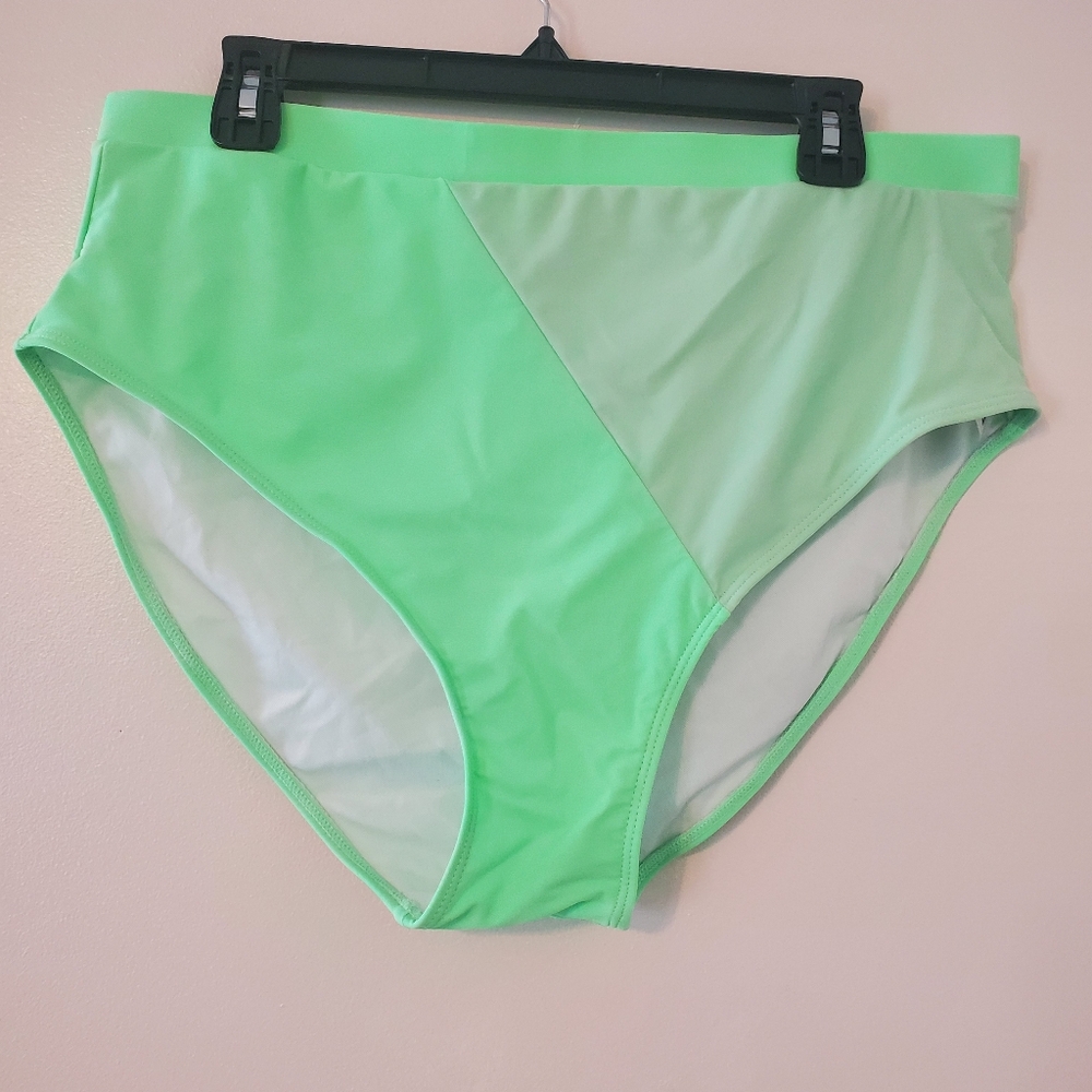 Shein Plus Color Block Neon Bikini Set 3XL - Picture 2 of 6